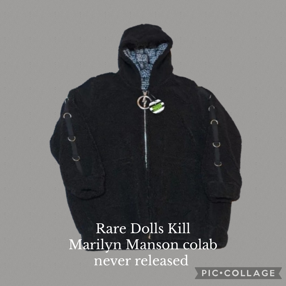 Rare Marilyn Manson Dolls Kill Sherpa Jacket Huge Bundle